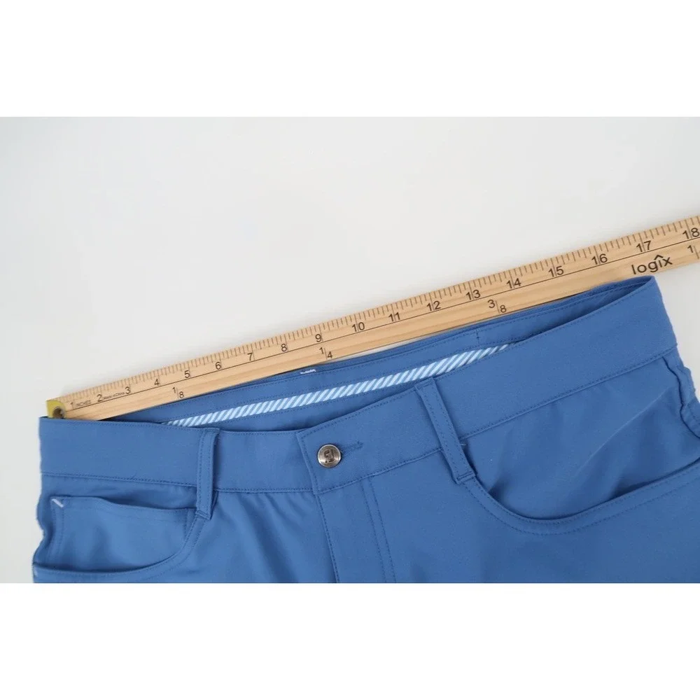 FootJoy Golf Pants Mens 33x30 Blue Athletic Fit 5-Pocket Performance Stretch